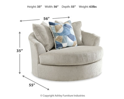 Maxon Place Oversized Swivel Accent Chair