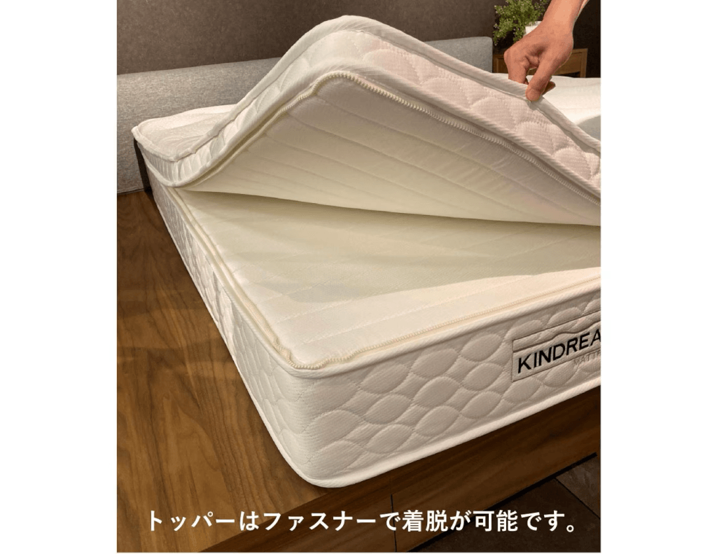 超高密度ポケットコイルマットレス(522-Topper-King)
