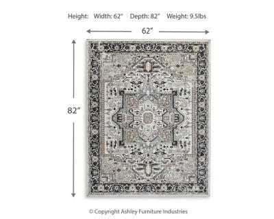Gregmoore 5'2" x 6'10" Washable Rug(A)