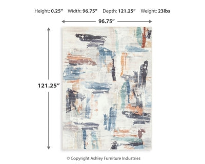 Hessland 8' x 10' Washable Rug