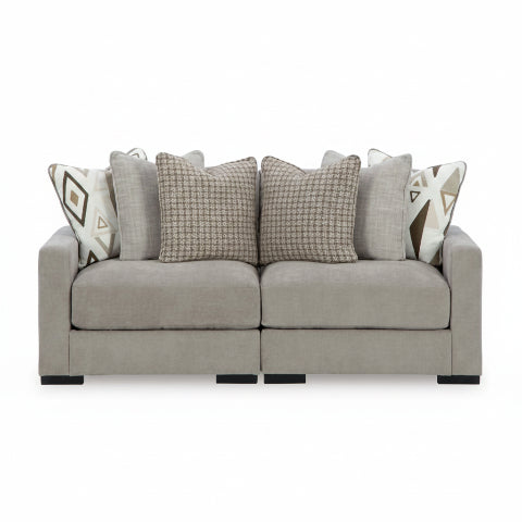 Aslan Court 2-Piece Loveseat Sectional