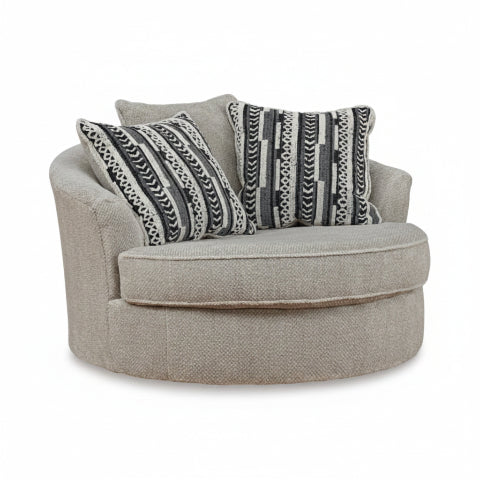 Calnita Oversized Swivel Accent Chair