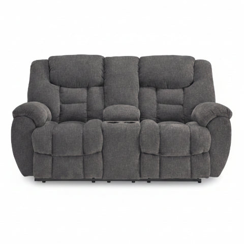 Foreside Reclining Loveseat with Console
