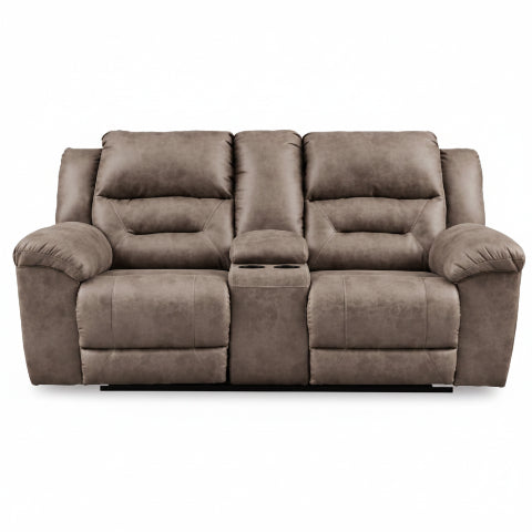 Stoneland Reclining Loveseat with Console