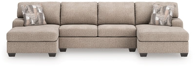 Newellen 3-Piece Sectional with Double Chaise