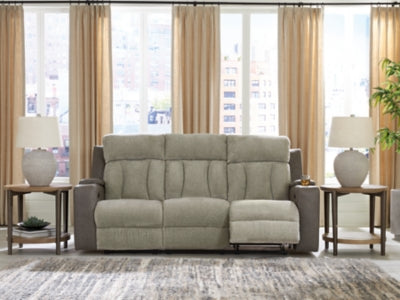 Stately Check Power Reclining Sofa