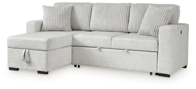 Poppleton 2-Piece Sectional with Pop Up Sleeper and Chaise