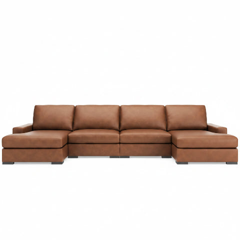 Calden 4-Piece Sectional with Double Chaise