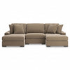 Calden 3-Piece Sectional with Double Chaise