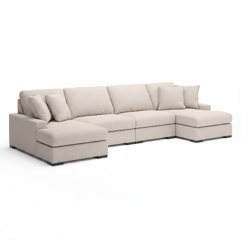Calden 4-Piece Sectional with Double Chaise