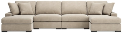 Calden 4-Piece Sectional with Double Chaise