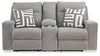 Biscoe Power Reclining Loveseat with Console