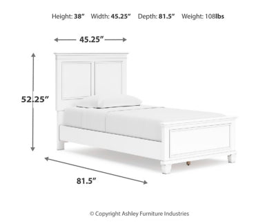 Fortman Twin Panel Bed