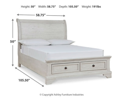Robbinsdale Full Sleigh Storage Bed