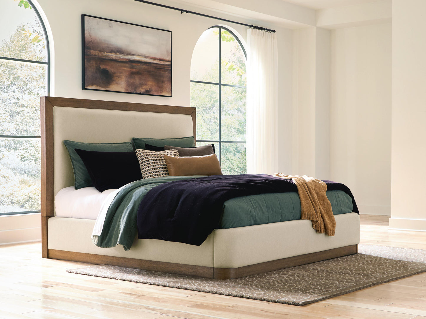 Hennington Queen Upholstered Bed - image 1