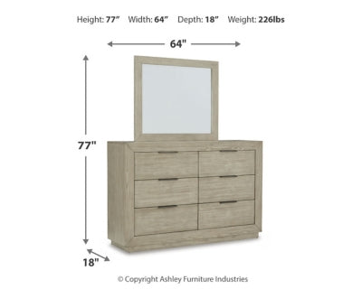 Hennington Dresser and Mirror