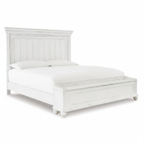 Kanwyn King Panel Bed with Storage Bench