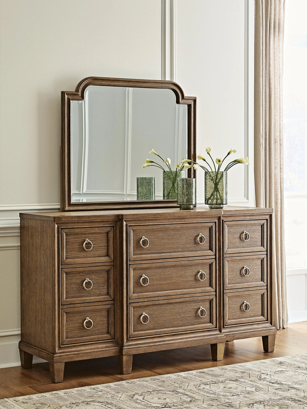 Jorlaina Dresser and Mirror