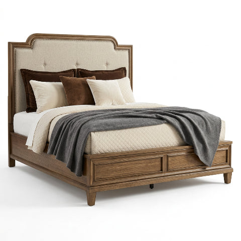 Jorlaina Queen Upholstered Panel Bed