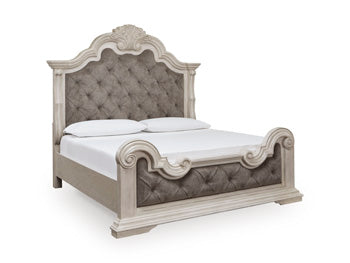 Andonhall King/California King Upholstered Panel Footboard with Slats