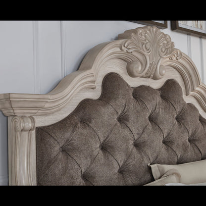 Andonhall Queen Upholstered Panel Bed
