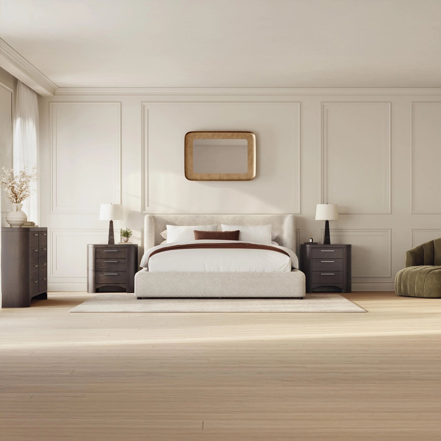 Neo King Upholstered Platform Bed