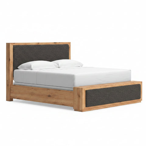 Bracken King Upholstered Panel Bed