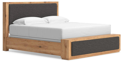 Bracken King Upholstered Panel Bed