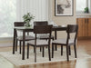 Dantenton Dining Table and 4 Chairs