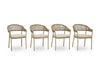 Ocean Park Outdoor Arm Chair with Cushion (Set of 4)