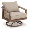 Francis Beach Outdoor Swivel Lounge with Cushion