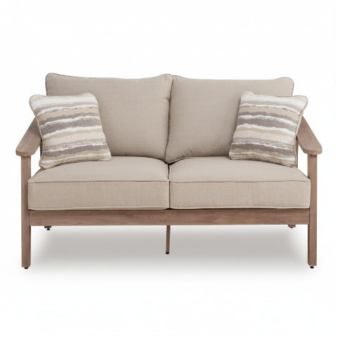 Francis Beach Outdoor Loveseat with Cushion