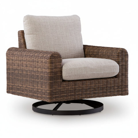 Angel Island Outdoor Swivel Lounge Chair with Cushion