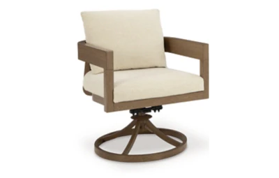 Serene Bay Outdoor Swivel Dining Chair with Cushion
