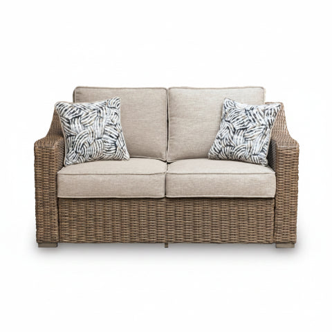 Revare Beach Outdoor Loveseat with Cushion