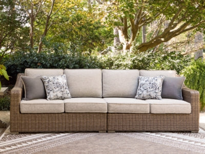 Revare Beach Outdoor Right and Left-arm Facing Loveseat with Cushion