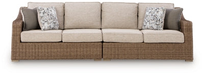 Revare Beach Outdoor Right and Left-arm Facing Loveseat with Cushion