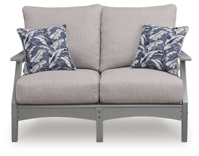 Lone View Bay Outdoor Loveseat with Cushion