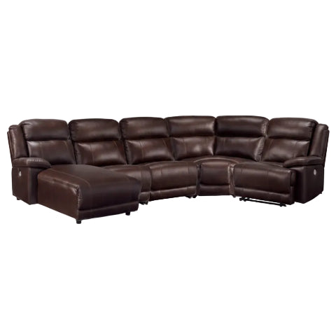 VonKurt 5-Piece Reclining Sectional With Chaise