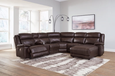 VonKurt 6-Piece Power Reclining Sectional with Chaise