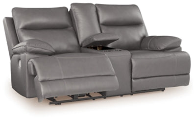 VonRyan Power Reclining Loveseat with Console