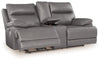 VonRyan Power Reclining Loveseat with Console