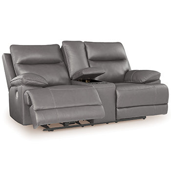 VonRyan Power Reclining Loveseat with Console