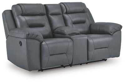 Beaman Peak Reclining Loveseat with Console
