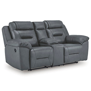 Beaman Peak Reclining Loveseat with Console