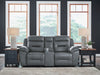 Beaman Peak Reclining Loveseat with Console
