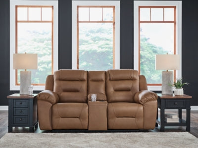 Beaman Peak Reclining Loveseat with Console