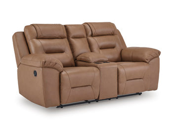 Beaman Peak Reclining Loveseat with Console