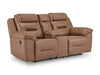 Beaman Peak Reclining Loveseat with Console