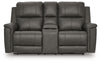 Beryton Power Reclining Loveseat with Console